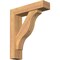 Ekena Millwork Funston Block Smooth Bracket w/ Offset Brace, Western Red Cedar, 5 1/2"W x 22"D x 26"H BKT0604X22X26FST05SWR - alternate 1